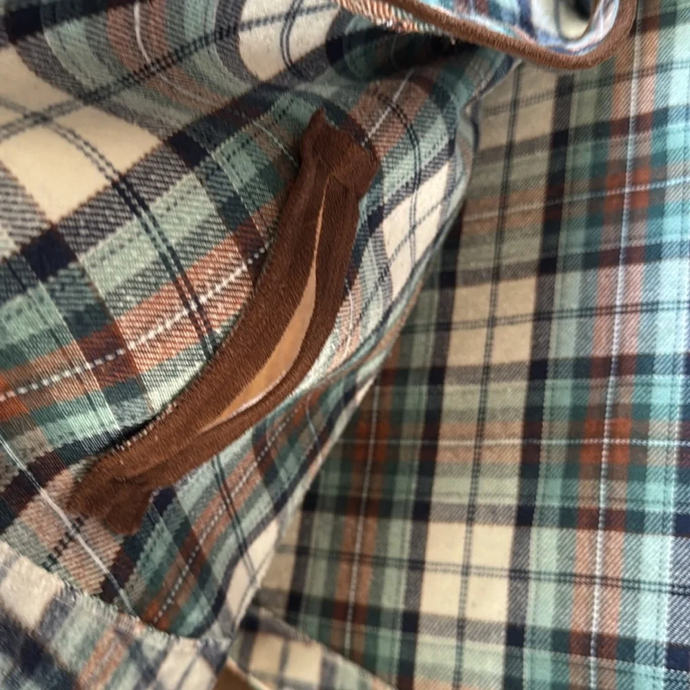 Size 7 to 8 Janie and Jack Plaid Ruffle Cape Poncho